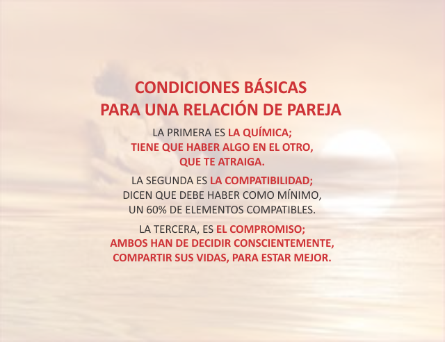 Condiciones básicas para una relación de pareja Mayo 02 de 2012